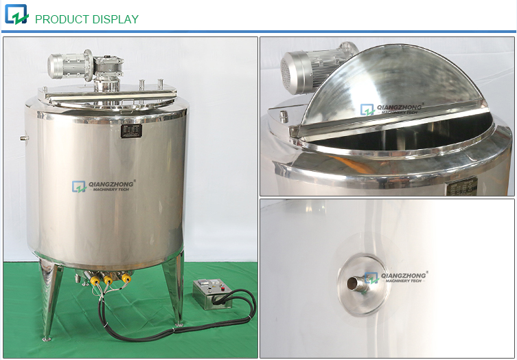 Jacketed electric heating mixing tank 08