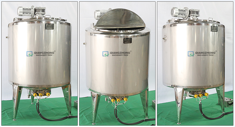 Jacketed electric heating mixing tank 09