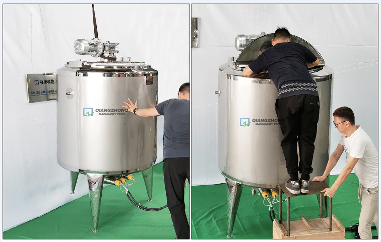 Jacketed electric heating mixing tank 10